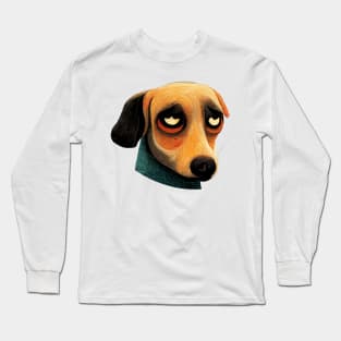 A Treat Please Cute Dog Puppy Eyes Long Sleeve T-Shirt